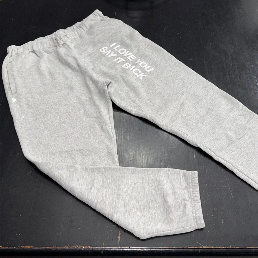 LONELY GHOST athletic gray fleece joggers. size XL. - Picture 3 of 11